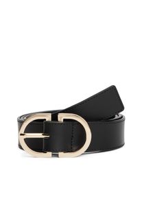 Lederg&uuml;rtel Tommy Hilfiger "TH FEMININE OVAL 2.5 cm breit", Damen, Gr. 80, schwarz, Rindsleder, G&uuml;rtel Lederg&uuml;rtel