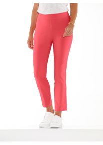 Webhose Classic Basics, Damen, Gr. 46, Normalgr&ouml;&szlig;en, pink (grapefruit), 72% Viskose, 25% Polyamid, 3% Elasthan, unifarben, 7/8-L&auml;nge, Hosen Webhose