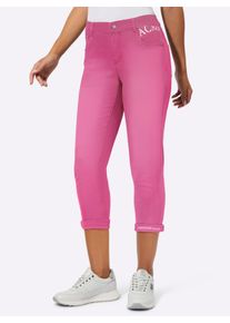 5-Pocket-Jeans Ascari, Damen, Gr. 46, Normalgr&ouml;&szlig;en, pink (fuchsia), 91% Baumwolle, 6% Polyester, 3% Elasthan, unifarben, lang, Jeans 5-Pocket-Jeans