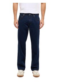 Straight-Jeans Mustang "Herren Style Big Sur Straight", Herren, Gr. 31, L&auml;nge 32, blau (901 dunkelblau), Denim/Jeans, 99% Baumwolle, 1% Elasthan, straight fit, Jeans Straight-Jeans