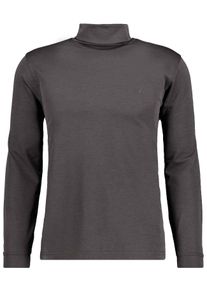 Rundhalspullover Ragman, Herren, Gr. 52, grau (anthrazit), Jersey, 70% Baumwolle 30% Polyester, Pullover Rundhalspullover