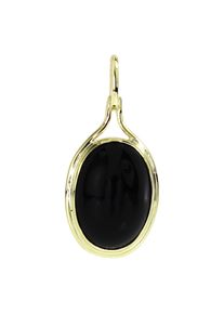 Kettenanh&auml;nger OSTSEE-SCHMUCK "- Marga - Gold 333/000 - Onyx" Gr. 25, gold (gold 333, goldfarben, gelb), Schmuckanh&auml;nger, Damen, Gelbgold 333, Kettenanh&auml;nger