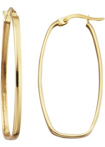 Paar Creolen Firetti "Schmuck Geschenk Gold 375 Ohrschmuck Ohrringe", gold (gelbgoldfarben), Ohrringe, Damen, Gelbgold 375, Paar Creolen