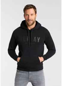 Hoodie Replay, Herren, Gr. S, schwarz, Sweatware, Obermaterial: 100% Baumwolle, regular fit normal, ohne Ausschnitt, elastischer Bund, Sweatshirts Hoodie