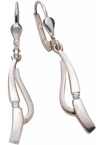 Paar Ohrh&auml;nger Firetti "Schmuck Geschenk Silber 925 Ohrschmuck Patentbrisur", silber (silber, 925, kristallwei&szlig;), Ohrringe, Damen, Silber 925 (Sterlingsilber), Paar Ohrh&auml;nger, mit Zirkonia (synth.)