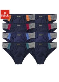 Slip Le Jogger, Herren, Gr. 8, 8 Stk., blau (marine), Jersey, Obermaterial: 95% Baumwolle, 5% Elasthan, unifarben, k&ouml;rpernah, Unterhosen Slip, optimale Passform durch Baumwoll-Stretch