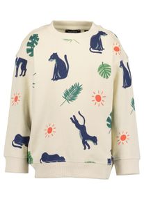 Sweater Blue Seven "Blue Seven Sweatshirt", Jungen, Gr. 134, 0200, stein, 100% Baumwolle, normal normal, Rundhals, gerader Abschluss, Sweatshirts Sweater