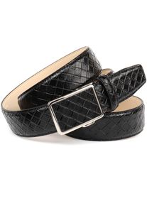 Lederg&uuml;rtel Anthoni Crown, Herren, Gr. 100, schwarz, Rindsleder, G&uuml;rtel Lederg&uuml;rtel, Automatik Schlie&szlig;e