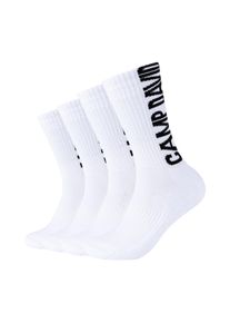 Tennissocken CAMP DAVID "cushioned", Damen, Gr. 39-42, wei&szlig;, Baumwollmischung, unifarben, Socken Tennissocken, mit elastischem Bund