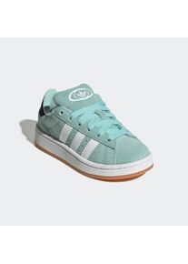 Sneaker adidas originals "CAMPUS 00S", M&auml;dchen, Gr. 29, gr&uuml;n (semi flash aqua, cloud wei&szlig;, gum 2), Leder, Synthetik, Schuhe Sneaker, f&uuml;r Kinder