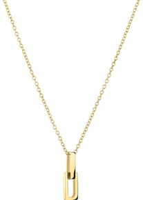 Kette mit Anh&auml;nger Liebeskind Berlin "Schmuck Geschenk Edelstahl Halskette Festive Mini Link", gold (gelbgoldfarben), Halsketten, Damen, Edelstahl, L: 45 B: 2mm, Kette mit Anh&auml;nger, B:2mm
