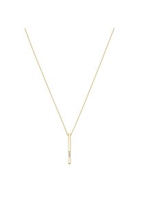 Kette mit Anh&auml;nger Luigi Merano "Kette Anh&auml;nger mit Zirkonia, Gold 375", gold, Halsketten, Damen, Gelbgold 375, Kette mit Anh&auml;nger