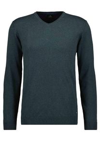 V-Ausschnitt-Pullover Ragman, Herren, Gr. 54, gr&uuml;n (dunkelgr&uuml;n, 357), Strick, 95% Baumwolle 5% Cashmere, V-Ausschnitt, Pullover V-Ausschnitt-Pullover