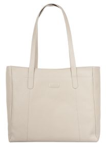 Reisetasche Bugatti "ELSA", Damen, Gr. B/H/T: 39cm x 37cm x 16cm onesize, wei&szlig;, Leder, leicht gl&auml;nzend, unifarben, Taschen Reisetasche, echt Leder