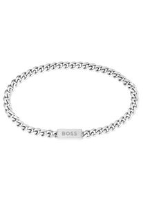 Armkette BOSS "CHAIN FOR HIM" Gr. M, silber (edelstahlfarben), Armb&auml;nder, Herren, M, Edelstahl, Armkette