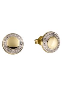 Paar Ohrstecker Firetti "Schmuck Geschenk Gold 333 Ohrschmuck", wei&szlig; (gelbgoldfarben, wei&szlig;goldfarben, wei&szlig;), Ohrringe, Damen, 9mm, 0,01 P2 = erkennbare Einschl&uuml;sse, Diamanten Gelbgold 333, Diamanten, Gelbgold 333, Paar Ohrstecker, Made in Germany - mit Diamant