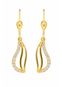 Adelia&acute;s Paar Ohrh&auml;nger ADELIA&acute;S "333 Gold Ohrringe Ohrh&auml;nger mit Zirkonia", gold, Ohrringe, Damen, Gelbgold 333, Paar Ohrh&auml;nger