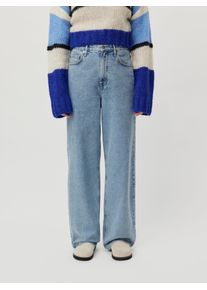 Weite Jeans LEGER "Cleo, LeGer by Lena Gercke", Damen, Gr. 34, N-Gr, blau denim, Denim/Jeans, Obermaterial: 100% Baumwolle, lang, Jeans Weite Jeans