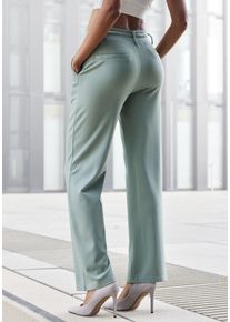Homewearhose Lascana, Damen, Gr. 44/46, N-Gr, gr&uuml;n (mint), Obermaterial: 70% Viskose, 25% Polyamid, 5% Elasthan, unifarben, Basic, Hosen Homewearhose, in weich flie&szlig;endem Material, Loungewear, Topseller