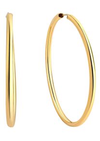 Paar Creolen Firetti "Schmuck Geschenk Silber 925 Basic 2 mm breit" Gr. 50, gold (gelbgoldfarben), Ohrringe, Damen, 50, Silber 925 (Sterlingsilber), Paar Creolen