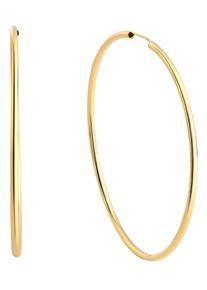 Paar Creolen Firetti "Schmuck Geschenk Silber 925 Basic 2 mm breit" Gr. 40, gold (gelbgoldfarben), Ohrringe, Damen, 40, Silber 925 (Sterlingsilber), Paar Creolen