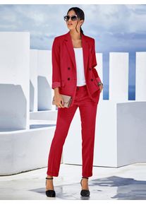Jackenblazer Inspirationen "Blazer", Damen, Gr. 46, rot, 63% Polyester, 33% Viskose, 4% Elasthan, Blazer Jackenblazer