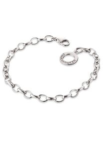 Charm-Armband Engelsrufer "%RESET", silber (silberfarben), Armb&auml;nder, Damen, 19,5cm, Silber 925 (Sterlingsilber), Charm-Armband