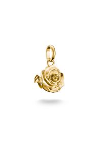 Charm-Einh&auml;nger Thomas Sabo "Charm Rose - Connect", gold (gelbgoldfarben), Charms, Damen, Silber 925 (recycelt), Charm-Einh&auml;nger
