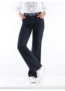 Bequeme Jeans Inspirationen, Damen, Gr. 46, Normalgr&ouml;&szlig;en, blau (dunkelblau), 82% Baumwolle, 16% Polyester, 2% Elasthan, unifarben, lang, Jeans Bequeme Jeans