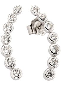 Paar Ohrstecker "Schmuck Geschenk Silber 925 Ohrring", silber (silberfarben, kristallwei&szlig;, kristallwei&szlig;), ANISTON JEWELRY & WATCHES, Ohrringe, Damen, Silber 925 (Sterlingsilber), Paar Ohrstecker, mit Zirkonia (synth.)