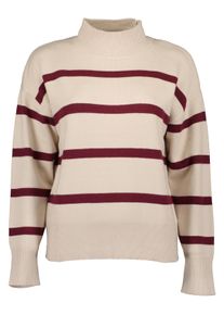 Strickpullover Blue Seven "Blue Seven Rollkragenpullover", Damen, Gr. 42, 0430, kiesel, 50% Viskose, 28% Polyester, 22% Polyamid, normal, ohne Ausschnitt, Pullover Strickpullover