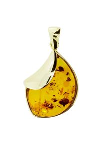 Kettenanh&auml;nger OSTSEE-SCHMUCK "- Jula 37 mm - Gold 585/000 - Bernstein" Gr. 36, gold (gold 585, goldfarben, gelb), Schmuckanh&auml;nger, Damen, Gelbgold 585, Kettenanh&auml;nger