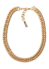 Collier Firetti "Halsschmuck Gliederkette", gold (gelbgoldfarben), Halsketten, Damen, Metall, L: 48 B: 11mm, Collier, B:11mm