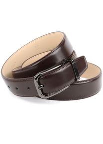 Lederg&uuml;rtel Anthoni Crown, Herren, Gr. 85, braun (dunkelbraun), Leder, unifarben, G&uuml;rtel Lederg&uuml;rtel, Eleganter Business-Lederg&uuml;rtel