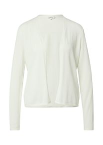 Cardigan s.Oliver, Damen, Gr. 36, wei&szlig;, Feinstrick, Obermaterial: 50% Baumwolle, 50% Viskose, unifarben, tailliert h&uuml;ftbedeckend, V-Ausschnitt, Strickjacken Cardigan, ohne Verschluss und mit V-Ausschnitt