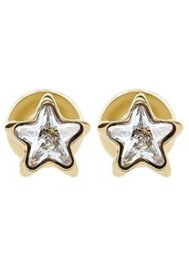Adelia&acute;s Paar Ohrstecker ADELIA&acute;S "Damen Ohrringe &iquest; Ohrstecker Stern aus Edelstahl mit Strass Steinchen", gold, Ohrringe, Damen, Edelstahl, Paar Ohrstecker