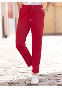 Jogger Pants Inspirationen, Damen, Gr. 46, Normalgr&ouml;&szlig;en, rot, 58% Viskose, 36% Polyamid, 6% Elasthan, unifarben, Hosen Jogger Pants