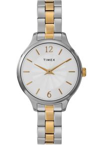 Quarzuhr Timex "PEYTON", gold (silbergoldfarben), Armbanduhren, Damen, Quarzuhr, Armbanduhr, Damenuhr,Edelstahlarmband,analog