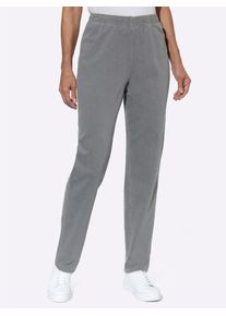 Schlupfjeans Classic Basics, Damen, Gr. 56, Normalgr&ouml;&szlig;en, grau (grau denim), 81% Baumwolle, 17% Polyester, 2% Elasthan, unifarben, lang, Jeans Schlupfjeans