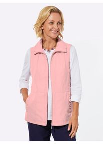 Kurzweste, Damen, Gr. 48, hortensie, 89% Polyester, 11% Polyamid, unifarben, Westen Kurzweste