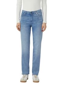 Straight-Jeans s.Oliver, Damen, Gr. 46, L&auml;nge 30, mid blau used, Denim/Jeans, Obermaterial: 76% Baumwolle, 23% Polyester, 1% Elasthan, regular fit normal, Jeans Straight-Jeans, Mid Rise, Regular Fit