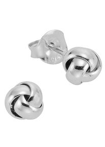 Paar Ohrstecker Firetti "Schmuck Geschenk Silber 925 Ohrschmuck Knoten", silber (silberfarben), Ohrringe, Damen, 6mm, Silber 925 (Sterlingsilber), Paar Ohrstecker