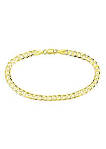 Armband Bruno Banani "Schmuck Geschenk Silber 925 Armschmuck Armkette Panzerkette" Gr. 19, gold (gelbgoldfarben), Armb&auml;nder, Herren, 19, Silber 925 (Sterlingsilber), Armband