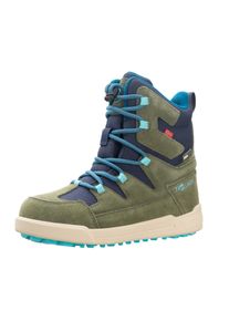 Winterstiefel Trollkids "KIDS FINNMARK WINTER BOOTS", M&auml;dchen, Gr. 36, gr&uuml;n (pine gr&uuml;n, mystic blau), Leder, Synthetik, Schuhe Winterstiefel, Snowboots, Winterstiefel, Winterschuhe, f&uuml;r Kinder, wasserdicht