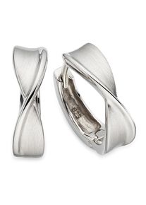 Paar Creolen Bruno Banani "Schmuck Geschenk Silbercreolen", silberfarben, Ohrringe, Damen, 13,9mm, Silber 925 (Sterlingsilber), Paar Creolen