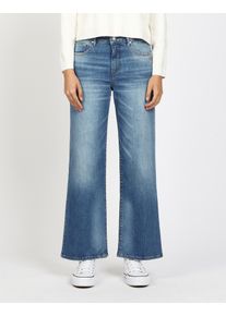 Weite Jeans Gang "94CARLOTTA", Damen, Gr. 32, N-Gr, fab wash, Denim/Jeans, Obermaterial: 98% Baumwolle, 2% Elasthan, weit bodenlang, Jeans Weite Jeans, weiter Fit im bodenlangen Palazzo-Style