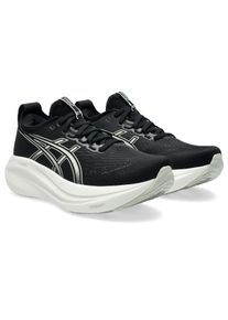 Laufschuh asics "GEL-NIMBUS 27", Damen, Gr. 37,5, schwarz (schwarz, lake grau), Textil, Schuhe Laufschuh