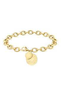 Armband Liebeskind Berlin "LJ-0690-B-20, LJ-0691-B-20", gold (gelbgoldfarben), Armb&auml;nder, Damen, 20cm, Edelstahl, Armband