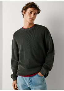 Strickpullover Pepe Jeans "FRANK", Herren, Gr. XXL, schwarz, Strick, Obermaterial: 100% Baumwolle, meliert, unifarben, washed, normal h&uuml;ftbedeckend, Rundhals, Rippstrickb&uuml;ndchen, Pullover Strickpullover, meliert