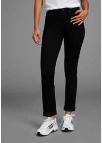 Slim-fit-Jeans Arizona "Ultra Stretch", Damen, Gr. 46, N-Gr, schwarz schwarz, Obermaterial: 63% Baumwolle, 32% Polyester, 5% Elasthan, unifarben, Basic, Jeans Slim-fit-Jeans, Topseller